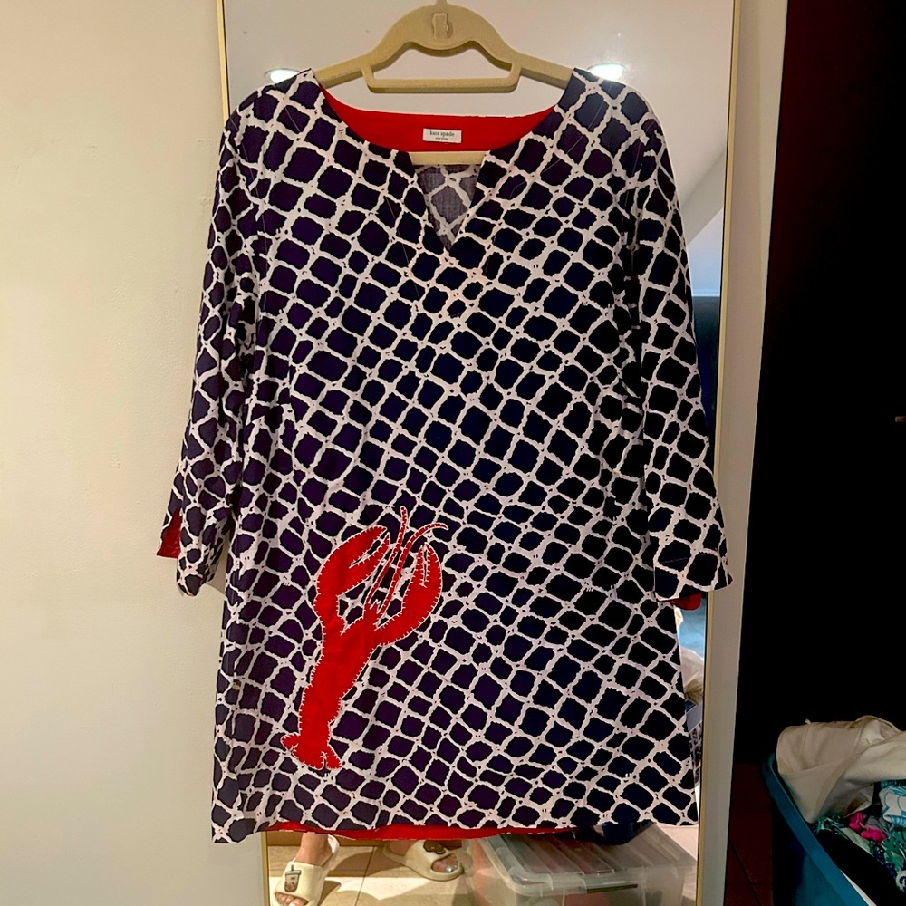 Kate Spade cape cod lobster shift dress - cutest!!! Size medium